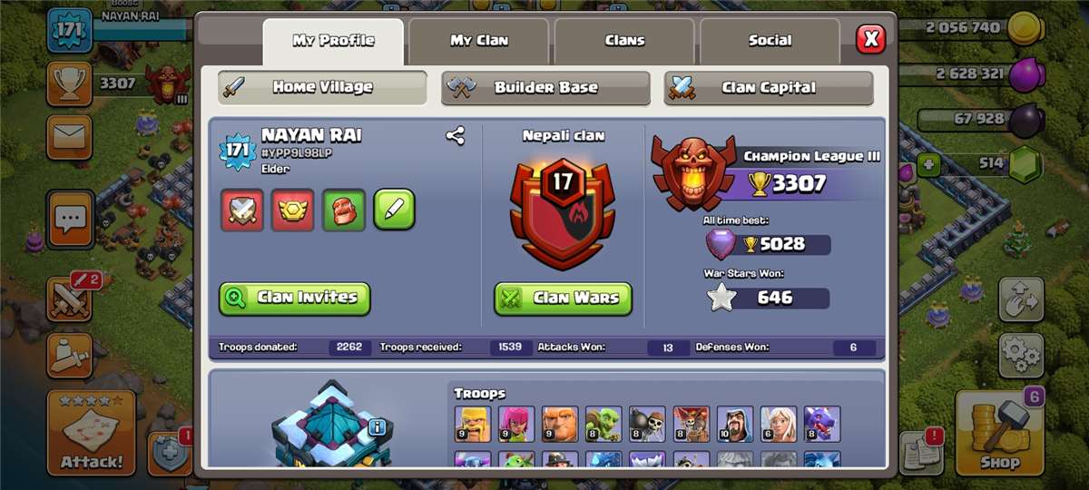 Sell coc account